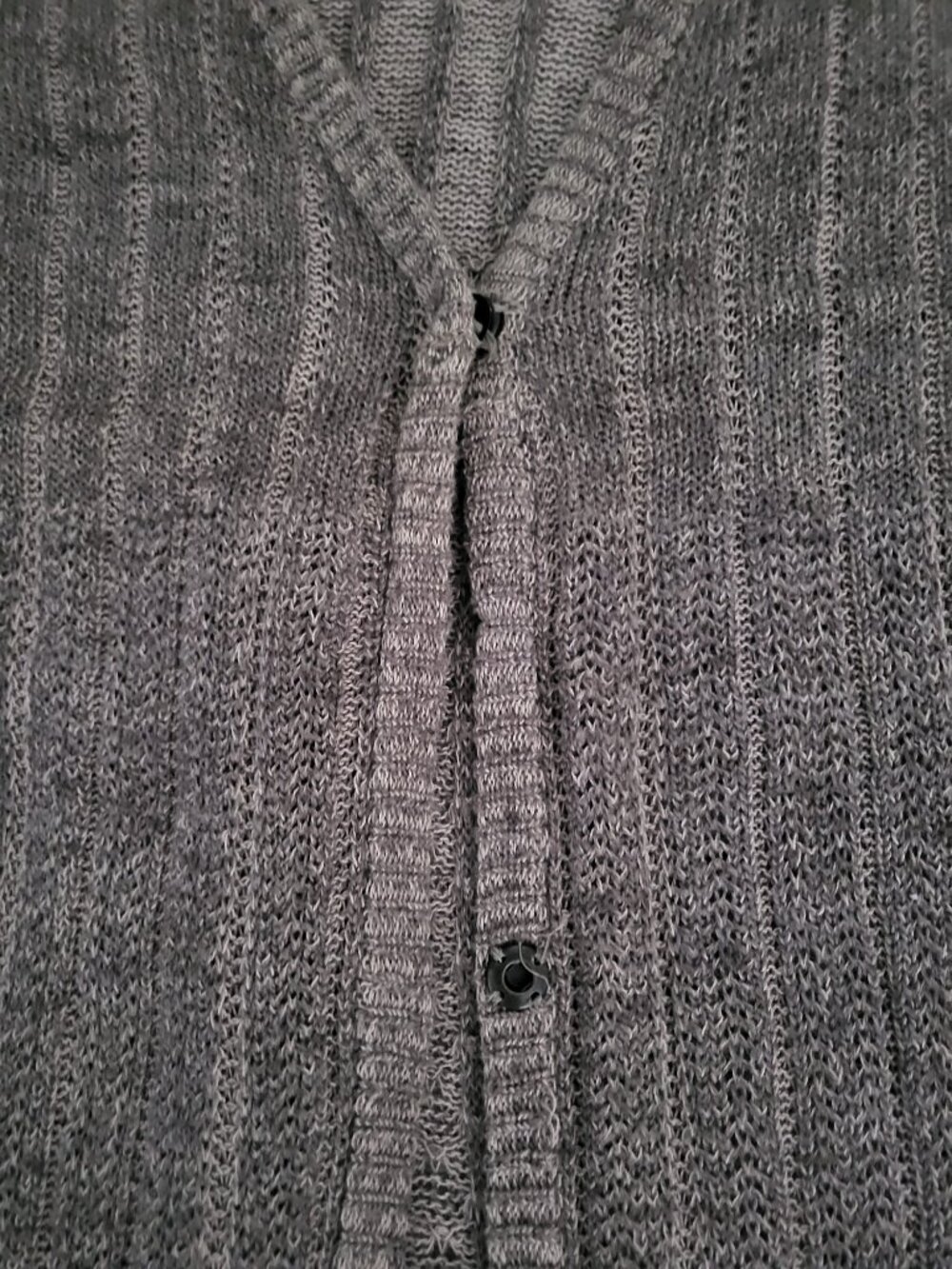 Free People Shadow Stripe Ribbed Knit Duster Cardigan Olive Khaki S - Picture 4 of 9